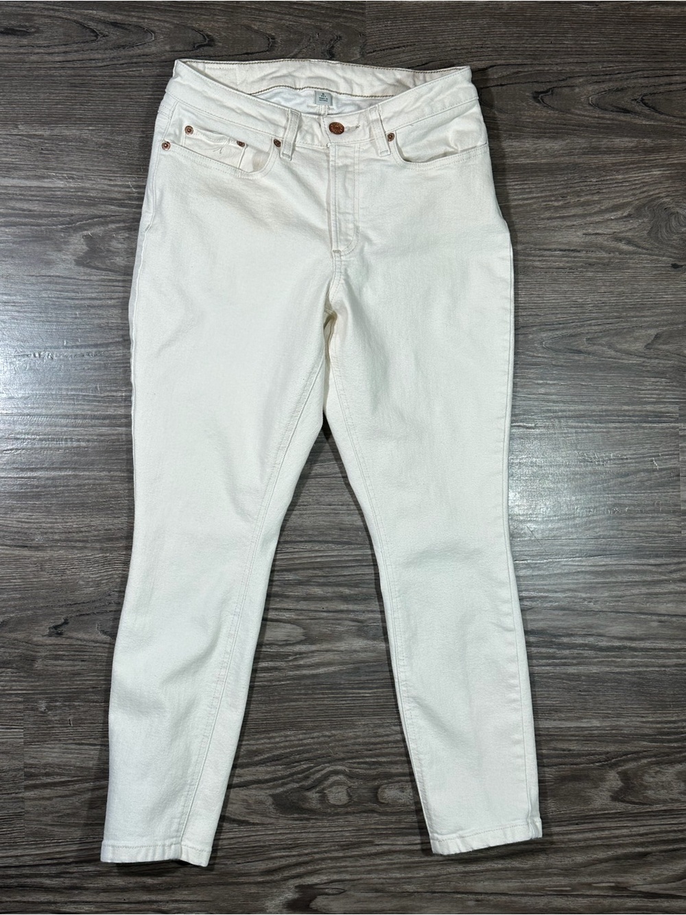 L.L. BEAN BEANFLEX Slim Leg Classic Fit Natural Tencel Lyocell Jeans 6 Petite